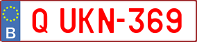 Trailer License Plate